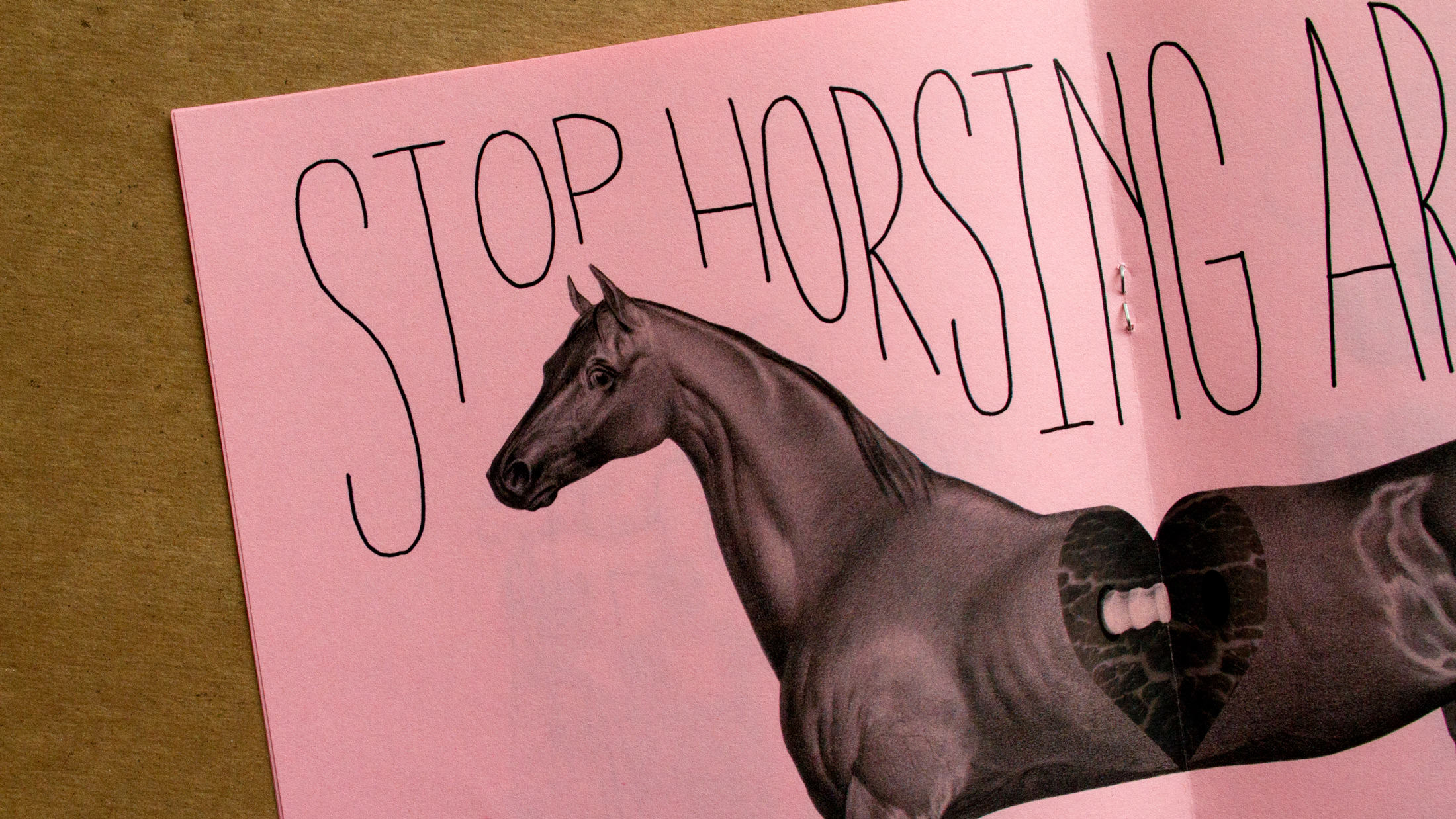 Poster image showing a detail from issue 1 of Absolute Horseradish.