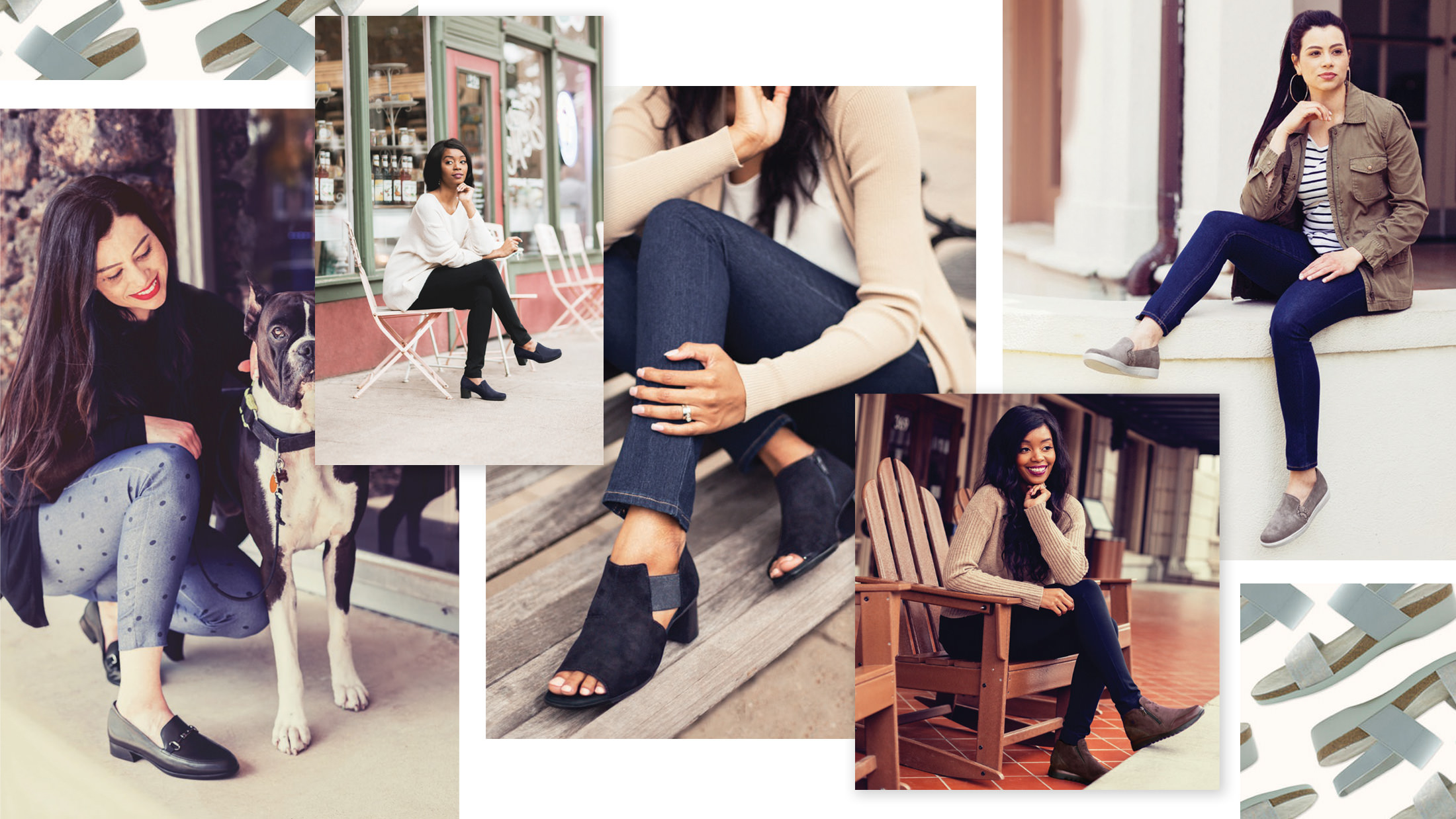 A collection of Munro Shoes Brand Images.