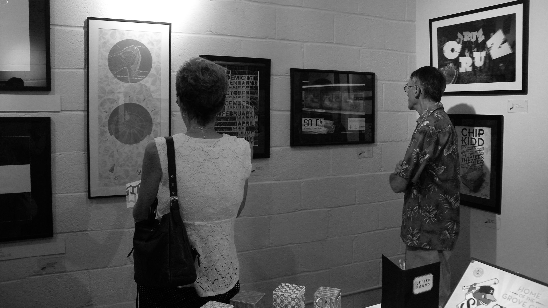 A photograph of the Savannah Secession gallery show.