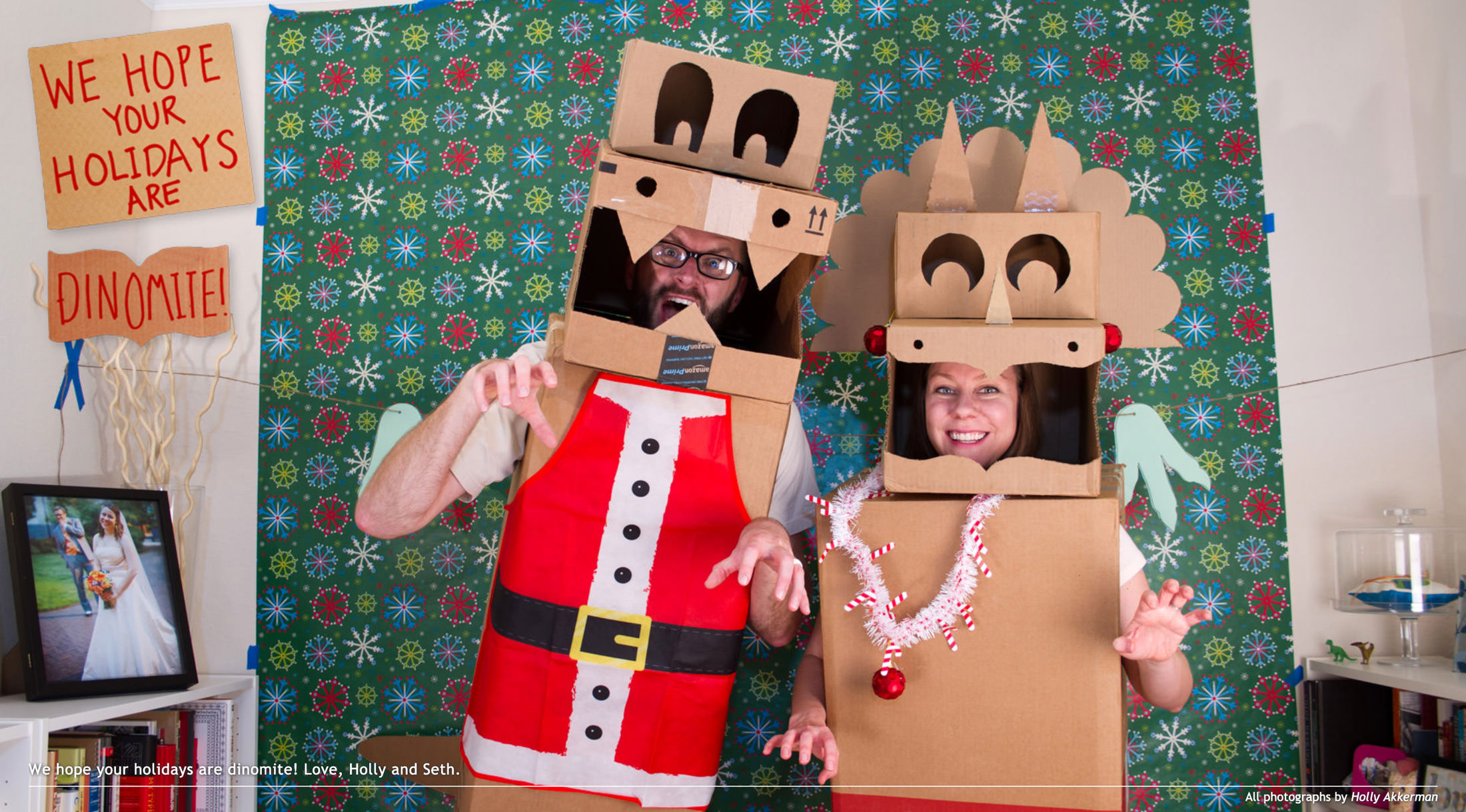 A 2016 Holiday Card website screen capture.