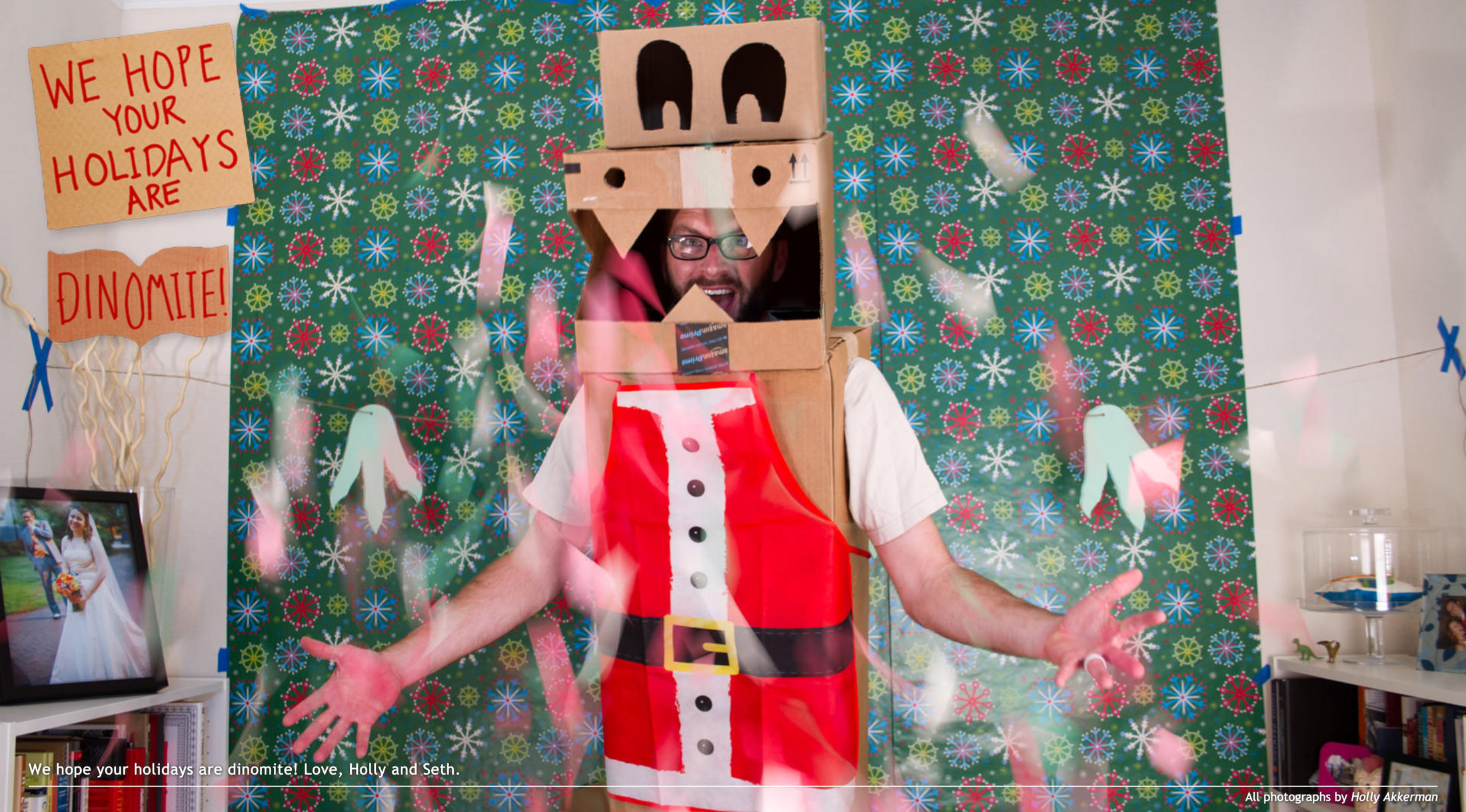 A 2016 Holiday Card website screen capture.