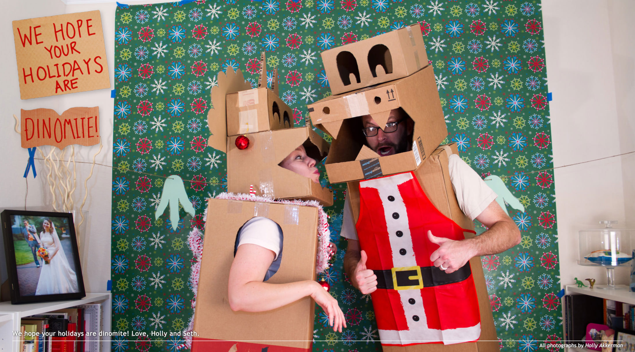 A 2016 Holiday Card website screen capture.