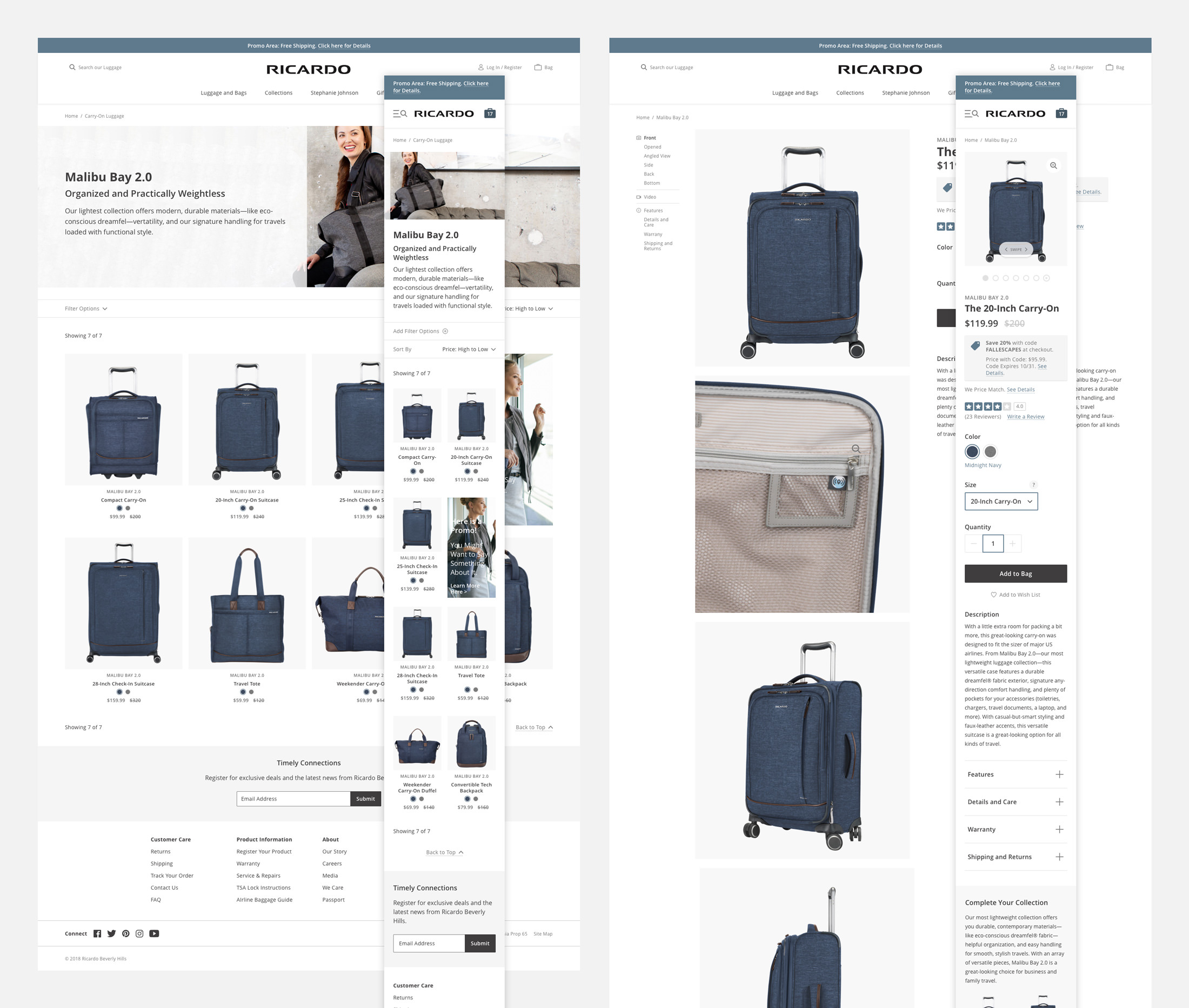 Home page section documentation.